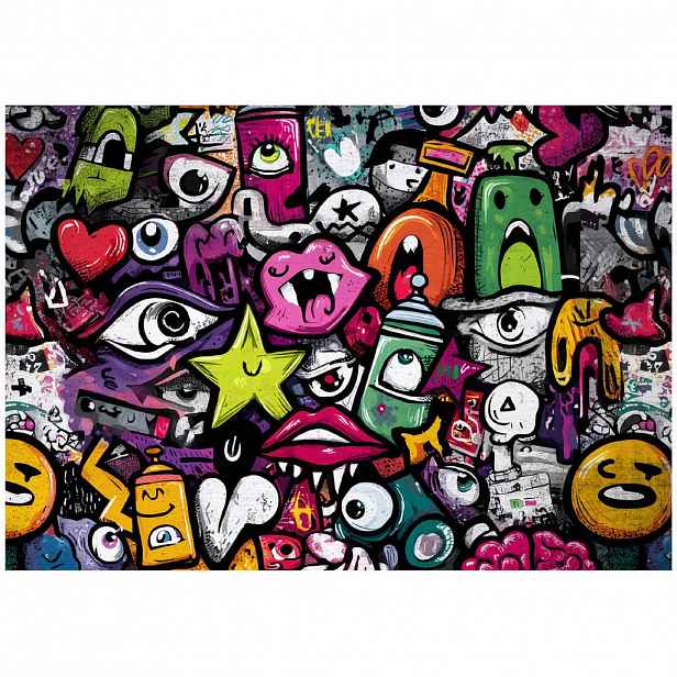 Wallarena FOTOTAPETA pro chlapce graffiti barevná 150x105 cm