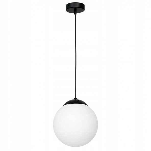 Závěsná lampa Lima Black moderní 25x100 cm černá sklo nastavitelné 1xE27