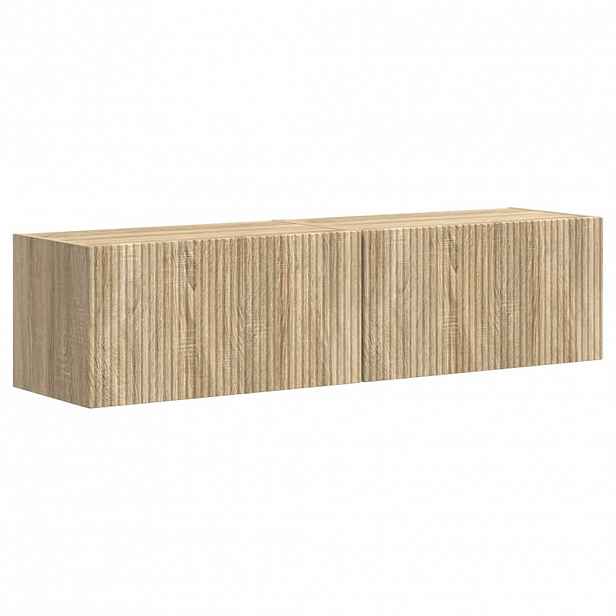 vidaXL TV wall cabinet 2 ks Sonoma Kompozitní dřevo