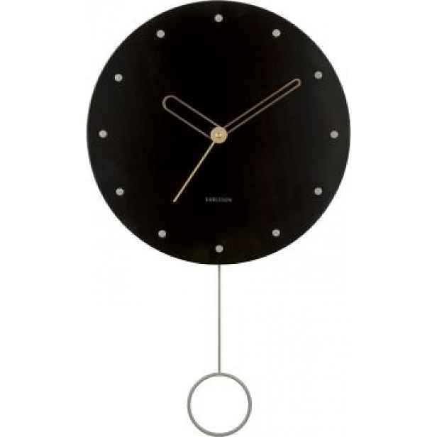 Karlsson 5893BK designové nástěnné hodiny