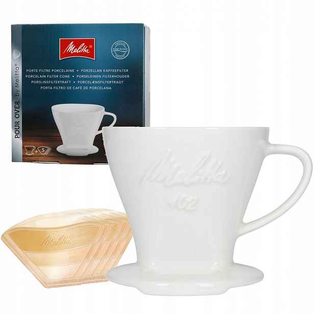 Filtr na kávu dripper papírové filtry 102 Melitta