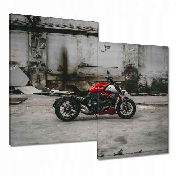 Obrazy 80x70 Červené Ducati Motocykl
