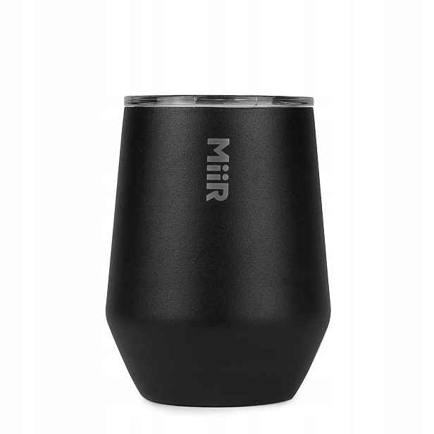 Termohrnek s víčkem Miir 290 ml Wine Tumbler Černý