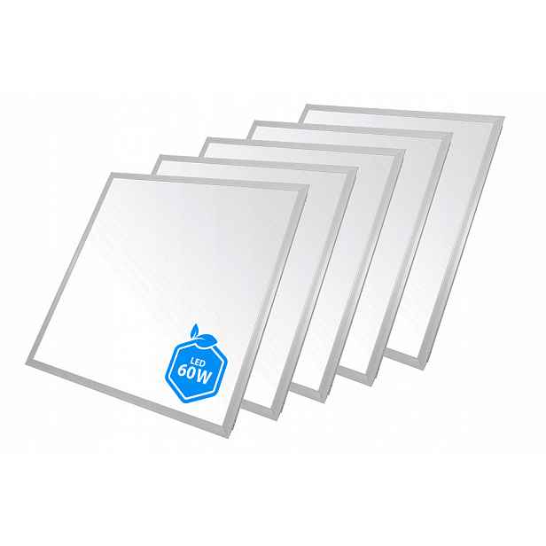 5 x Led Panel Rastrové Svítidlo Kaseton 60X60cm 60W