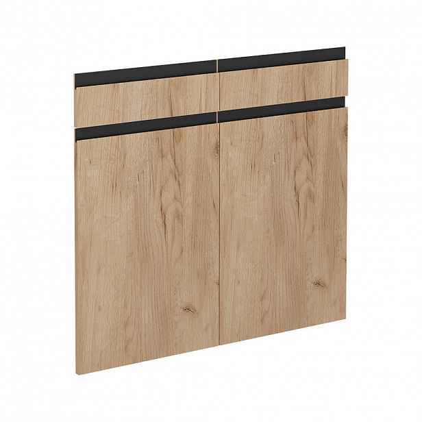 Vicco KUCHYŇSKÁ DVÍŘKA R-Line Zlatý mocný dub 79.2 x 70.8 cm nábytková čela pro spodní skříňku se zásuvkami