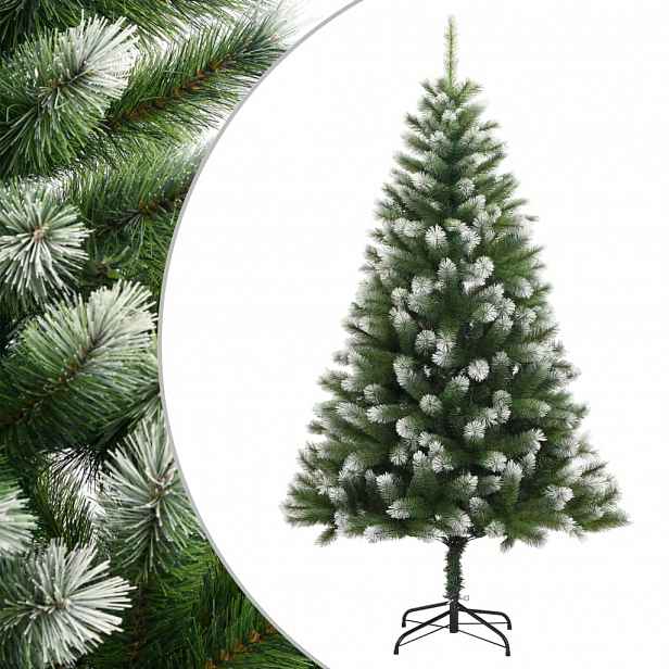 vidaXL Umělý sklápěcí vánoční stromek se sněhem 150 cm