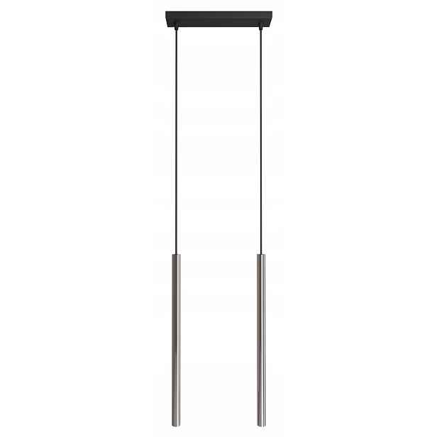 Závěsná Lampa Stříbrná Stropní Obývací Pokoj 2xG9 Modi II