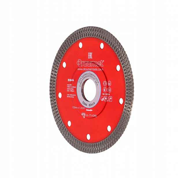 Draumet diamantový kotouč X-type 125x22,23x1,2 mm, 20 ks