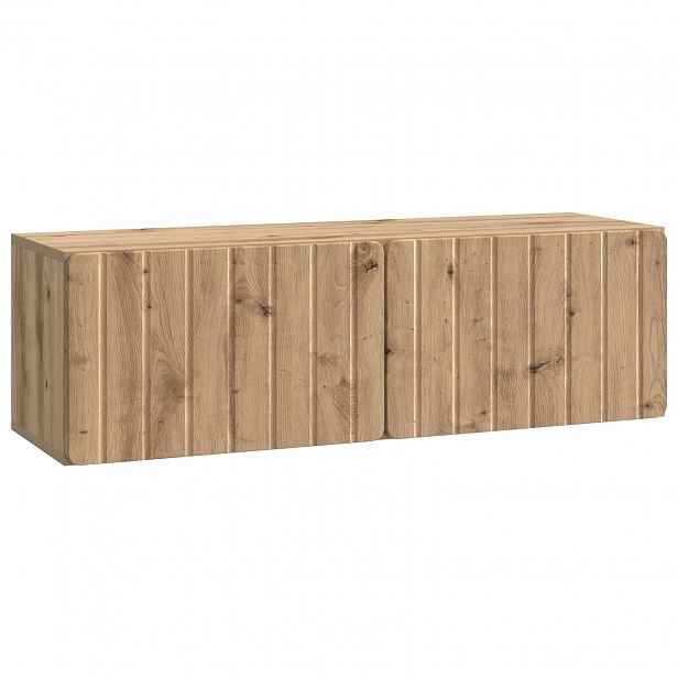 vidaXL Nástěnná TV skříň 98 x 31 x 30 cm Dub artisan Kompozitní dřevo