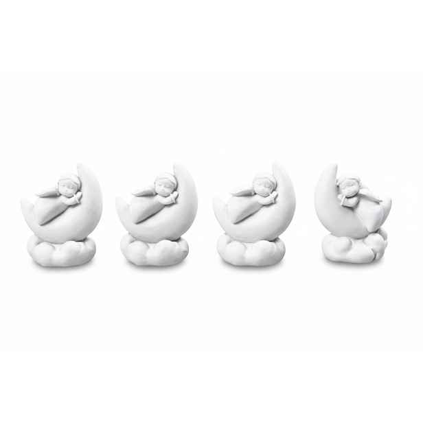 PROHOME - Anděl na měsíci sada 4ks 5,5cm