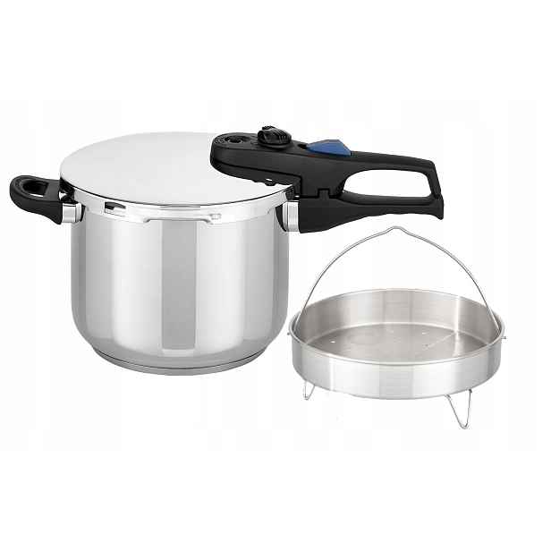 Tlakový Hrnec Elo 6L 24CM Praktika Plus XL košík Nerezová Ocel 18/10