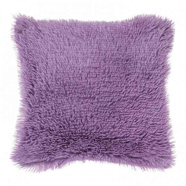 Chlupatý povlak na polštář 40x40 - Peluto fialový