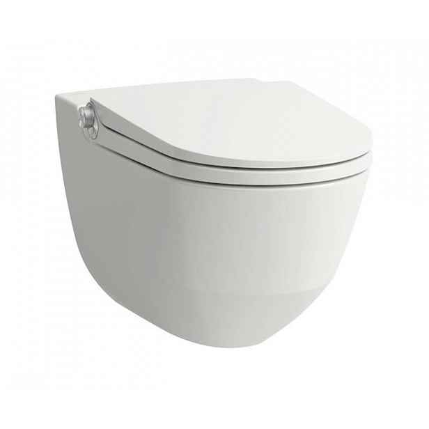Laufen Cleanet Riva - Elektronický bidet s keramikou, Rimless, SoftClose, matná bílá H8206917570001