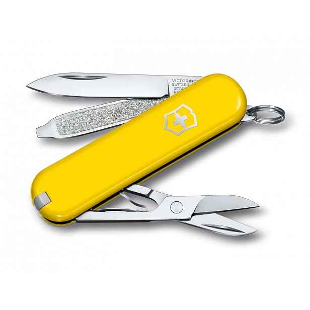 VICTORINOX - Malý kapesní nůž Classic SD Colors, 7 funkcí, žlutá 0.6223.8G