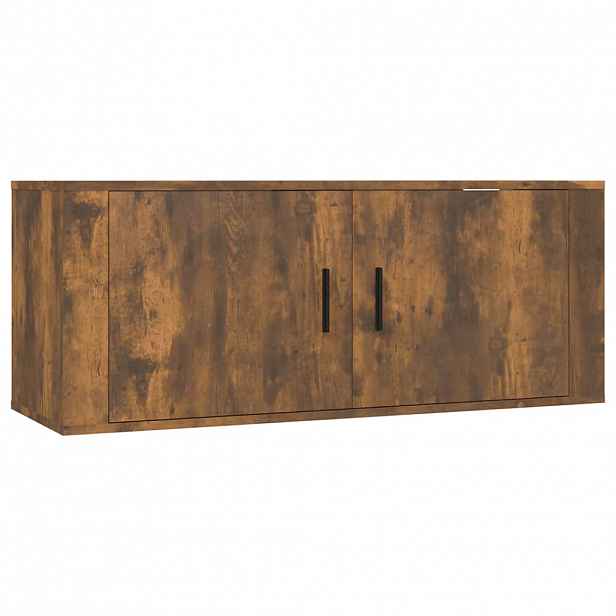 vidaXL Nástěnná TV skříňka kouřový dub 100 x 34,5 x 40 cm