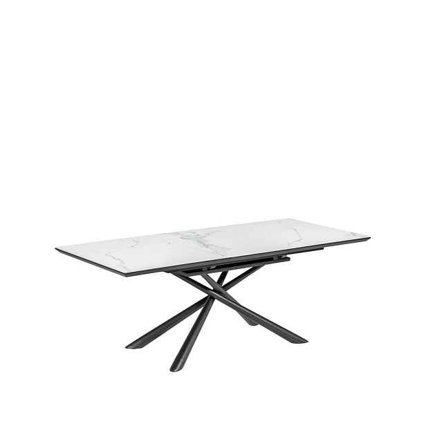 Rozkládací jídelní stůl s přídavnou deskou s keramickou deskou 90x160 cm Theone – Kave Home