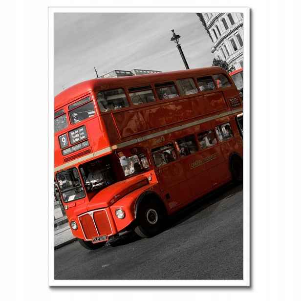 Plakáty v rámu 50x70 Červený autobus Londýn