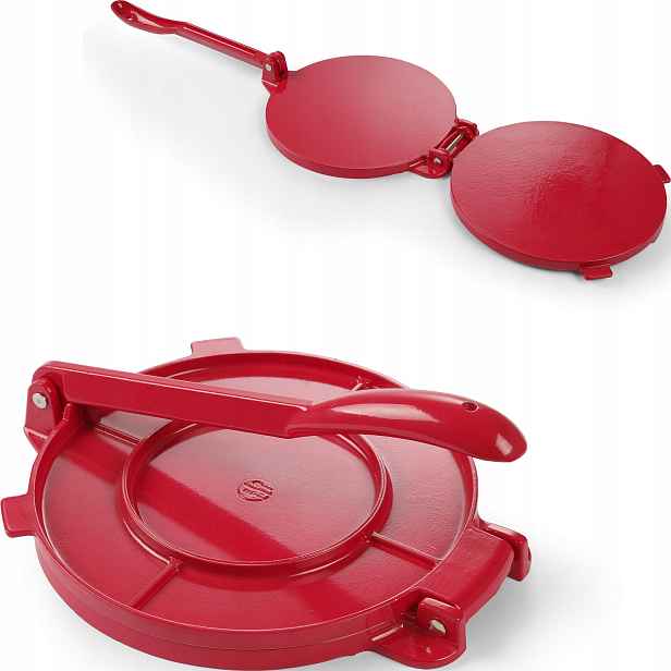 Ruční Lis Na Tortilly 250 MM Červený Hendi 513033