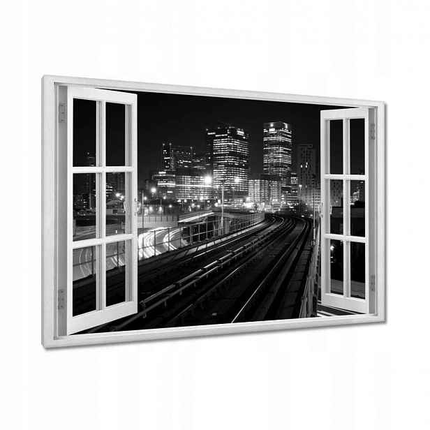 Obrazy 120x80 Černobílé mrakodrapy