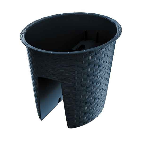 Prosperplast Květináč Ratolla Railing tmavě šedý