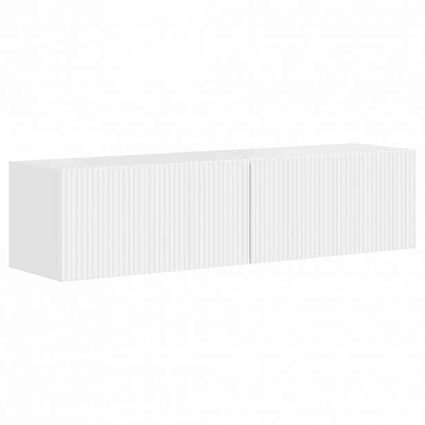 vidaXL TV wall cabinet 2 ks Lesklá Bílá Kompozitní dřevo