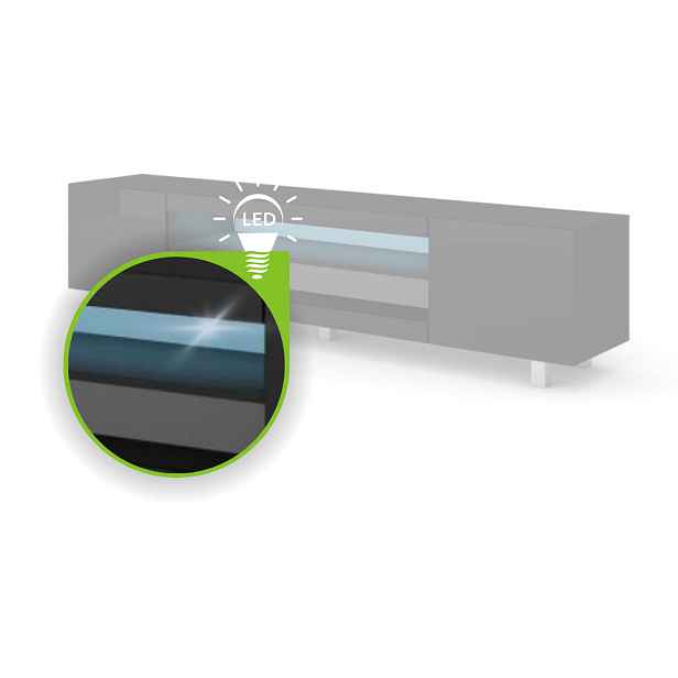 ARTBm LED osvětlení k TV stolku KATE RTV 189 Provedení: LED 90 cm silicon jednobarevné modré