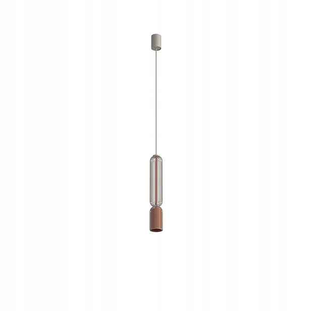 Nowodvorski závěsná lampa Singles béžová/terakota 1xGU10 10W