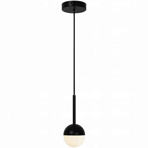 Převis Moderní závěsná lampa Stropní Svítidlo Contina Černý Kov Sklo Nordlux