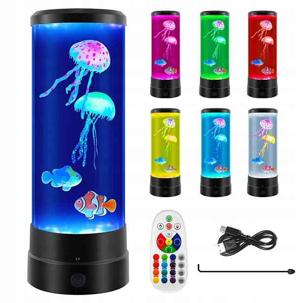 Velká Lávová Lampa Lava Medúzami Stolní Lampa Pro Dekoraci Ztlumení