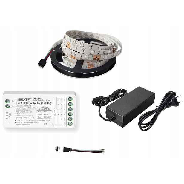 Zónový Set pro FUT037 Mi-Light Led 5 metrů Rgb Bílá Páska 5050