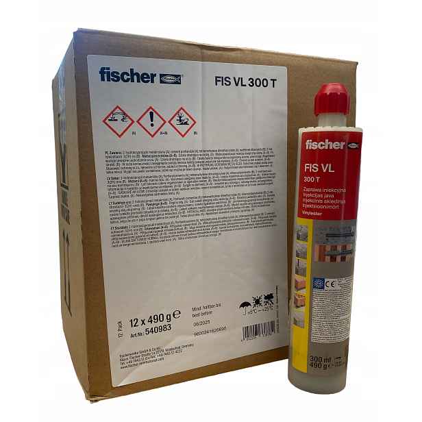 Chemická kotva Fischer Fis VL 300 T (540983) 12 Ks