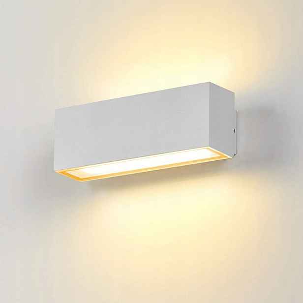 Led Venkovní Nástěnné Svítidlo 12W 3000K Voděodolné, Bílá Barva