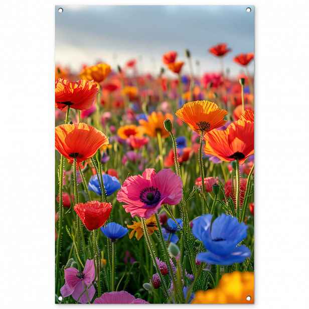 OnlyWow ZAHRADNÍ PLAKÁT Květiny - Mák - Barevné - Příroda 80x120 cm