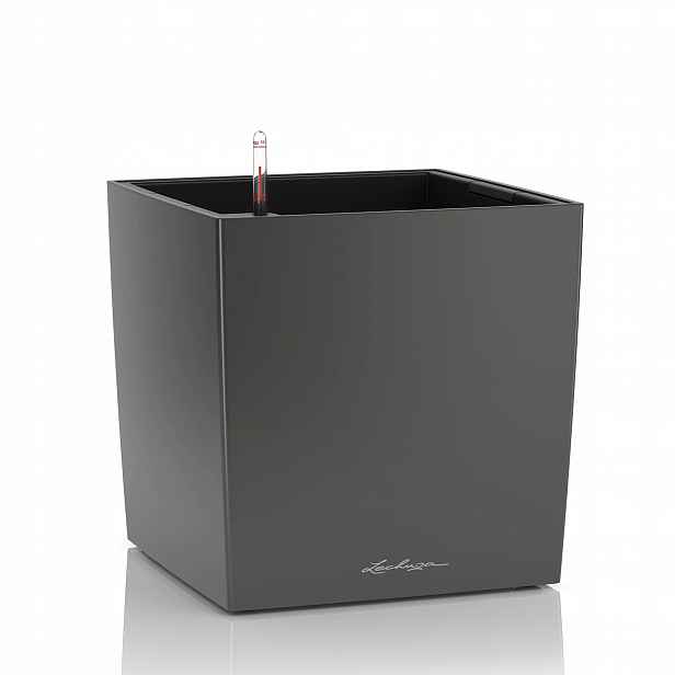 Samozavlažovací Květináč Lechuza Cube Premium 50, Antracit Metalika