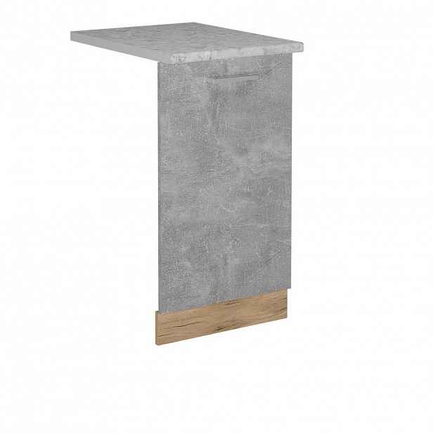 Vicco ČELNÍ PANEL MYČKY R-Line Beton 45 cm s pracovní deskou