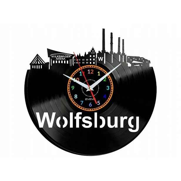 Wolfsburg Dárek Originální dekorace do domu Hodiny z vinylové desky