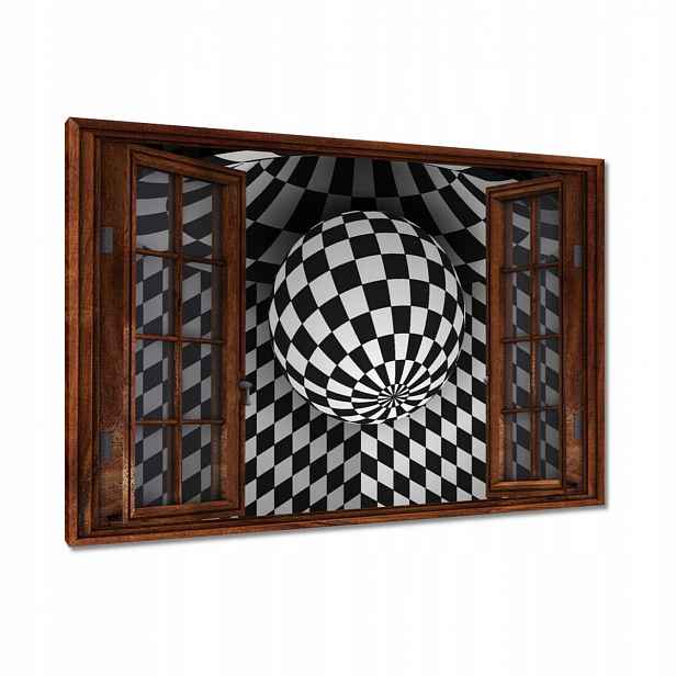 Obrazy 90x60 Abstrackja černobílá