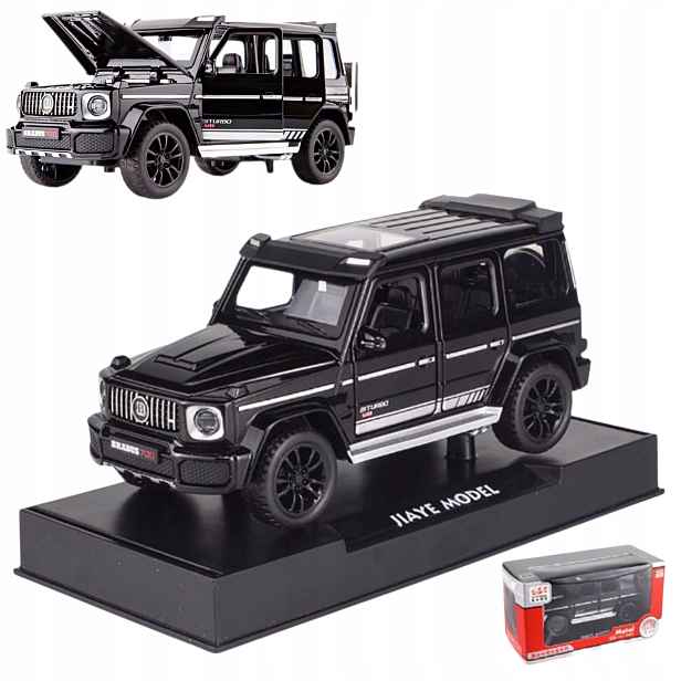 Krabička+podstavec Autíčko pro děti, model auta Brabus G700 1:32