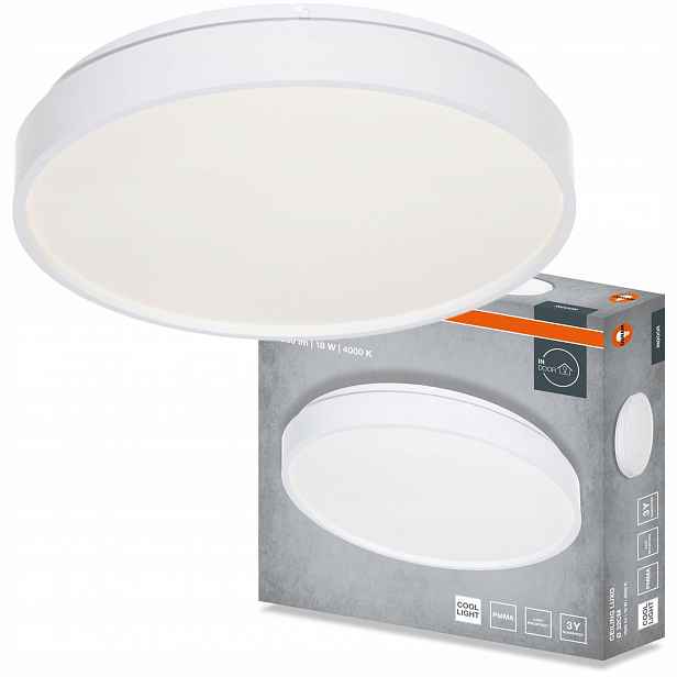 Stropní Svítidlo Led Stropní Svítidlo Nástěnné svítidlo Panel 18W 990lm 4000K Osram