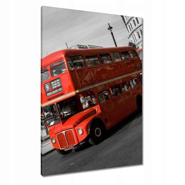 Obrazy 70x100 Červený autobus Londýn