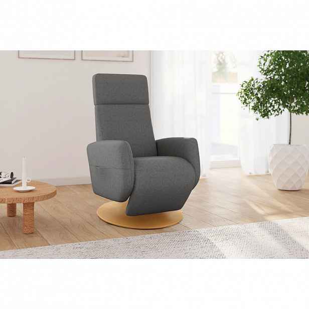 Sit & More RELAXAČNÍ KŘESLO, textil, tmavě šedá