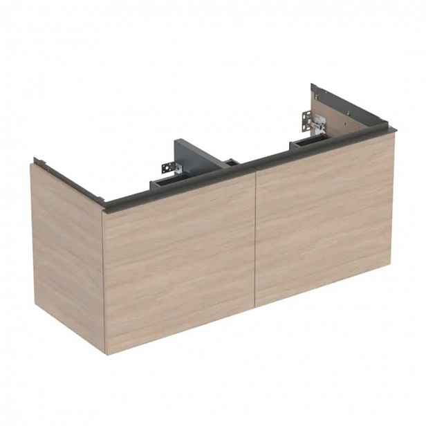 Geberit Acanto - Umyvadlová skříňka, 118x54x48 cm, 2 zásuvky, dub 503.007.JH.1