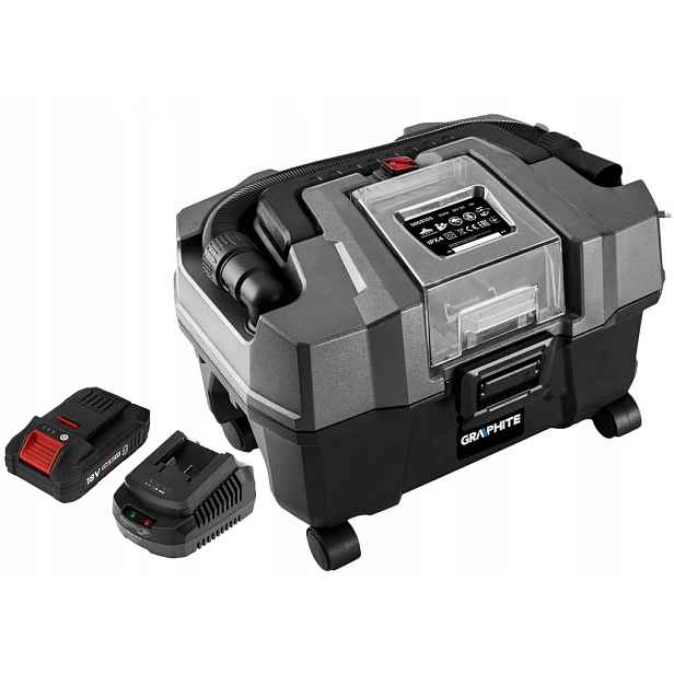 Graphite Vysavač Dílenský 58GE105 18V Li-ion 10L Akumulátor 4AH Set