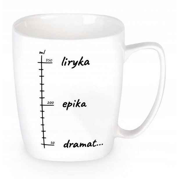 Keramický hrnek s dárkem pro Dívku Bílý Lyrik, Epika, Drama