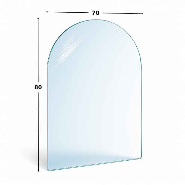 Tvrzené Sklo Pod Krb Základna 80x70 5 MM Silné Bezpečnostní Sklo Kamna