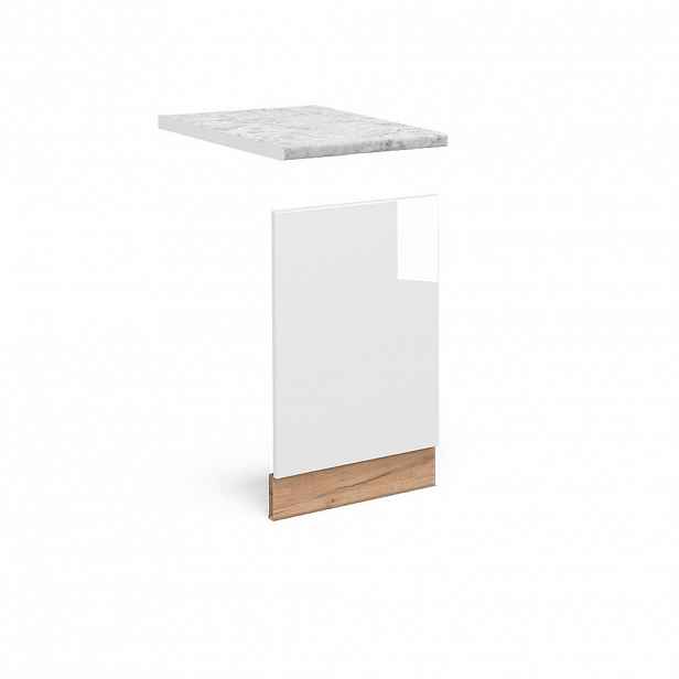 Vicco PŘEDNÍ PANEL Fame-Line Bílá vysoký lesk 45 cm , PD Mramor