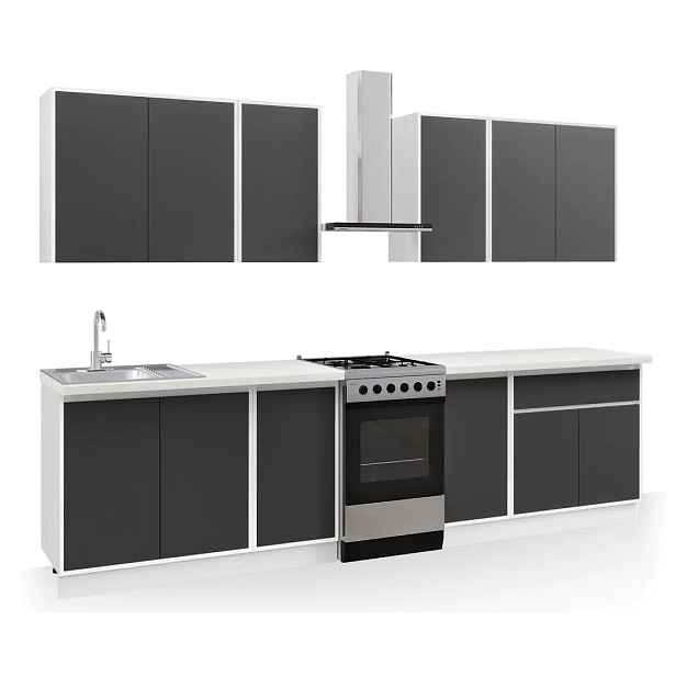 Casarredo Kuchyně NUEVA 240 bílá/antracit