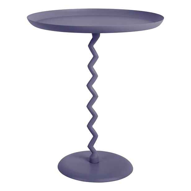 Kovový kulatý odkládací stolek ø 44 cm Zig Zag – Leitmotiv