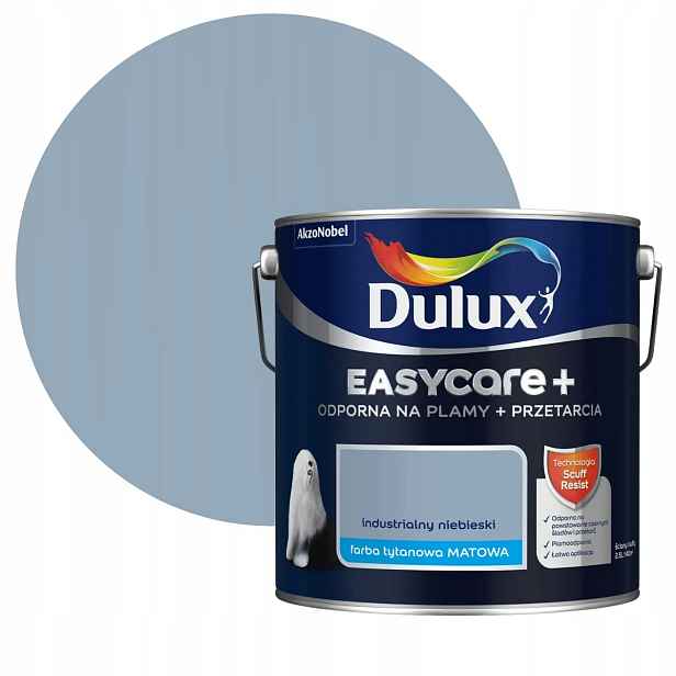 Dulux EasyCare Plus Barva Industriální modrá 2,5L