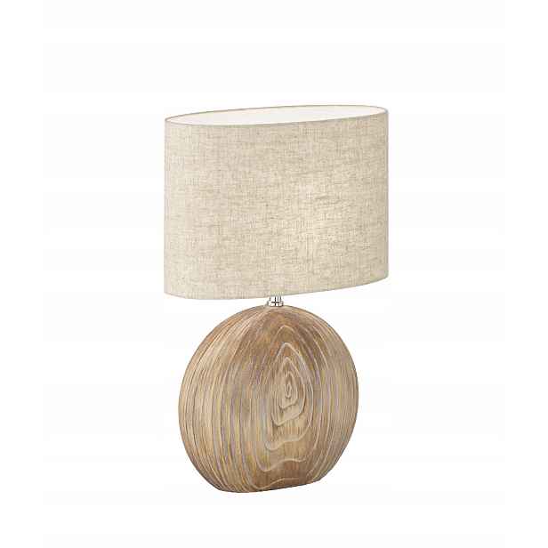 Fischer & Honsel 50606 Tobse stolní lampa béžová/hnědá/dřevo 53 cm, výška
